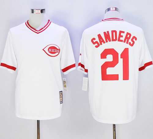 Cincinnati Reds #21 Reggie Sanders Mitchell And Ness White Throwback Stitched MLB Jersey,We sell and wholesale Cincinnati Reds #21 Reggie Sanders Mitchell And Ness White Throwback Stitched MLB Jersey on line form chian!